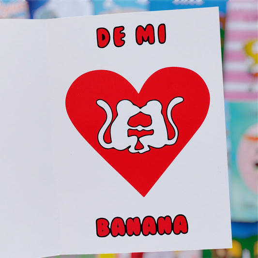 Tarjeta Monos “Eres la Cáscara de mi Banana” – Especial Los Simpsons 🍌💛