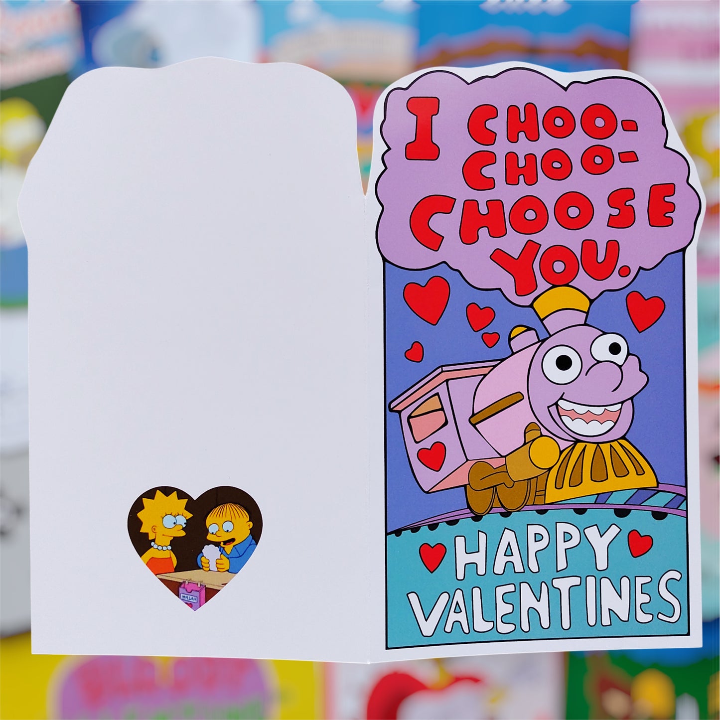 Tarjeta Tren “I Choo Choo Choose You” – Edición Especial Los Simpsons 💛🚂
