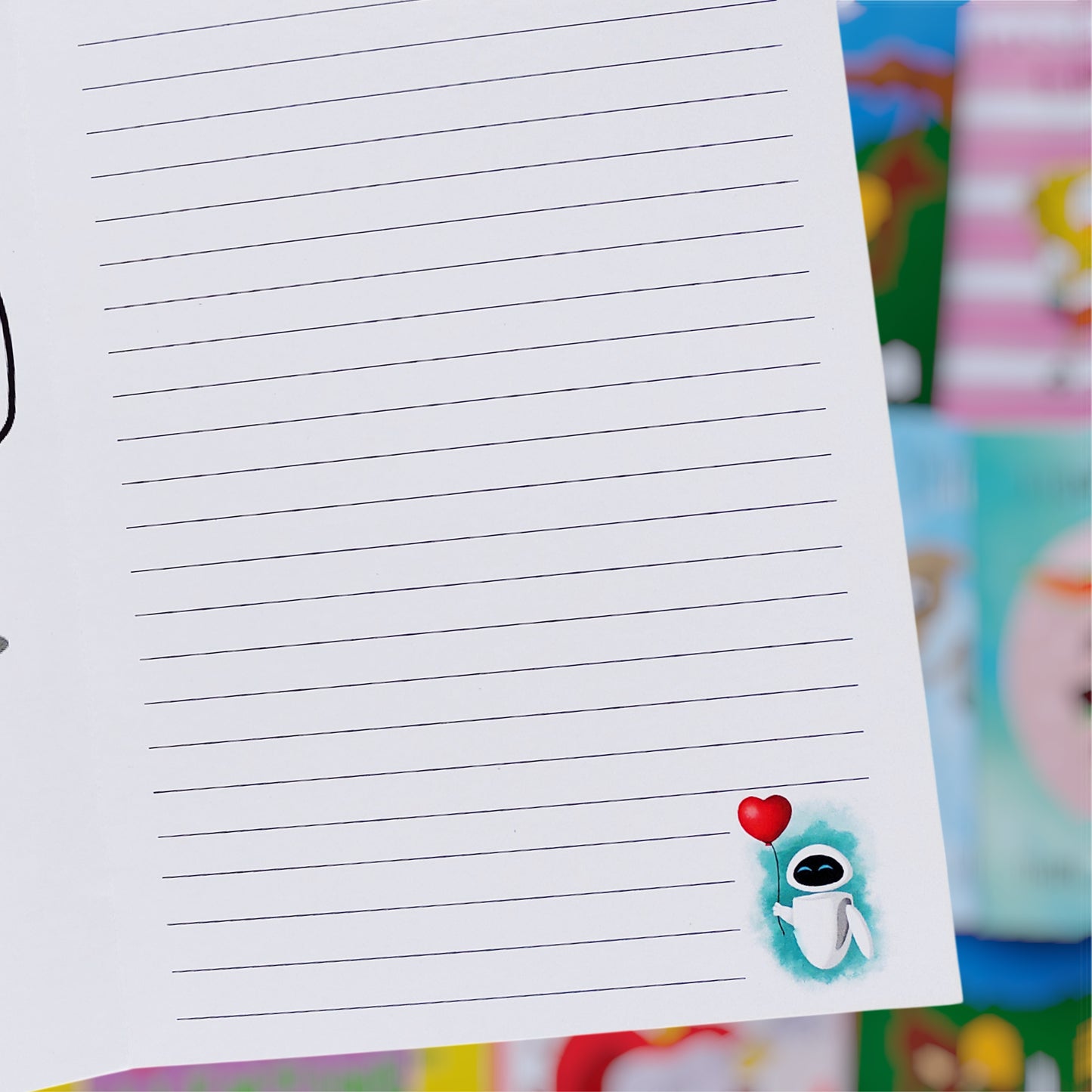 💕🤖 Tarjeta Wall-E & Eva – Amor 🤍✨