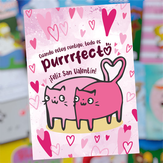 😻💖 Tarjeta Gatitos Enamorados 💖😻