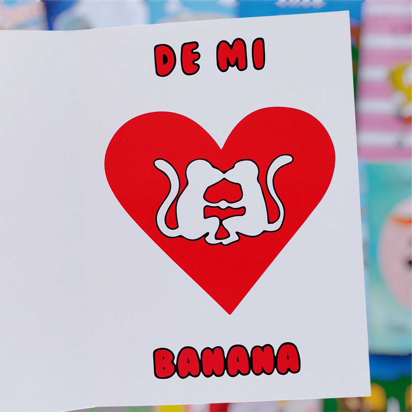 Tarjeta Monos “Eres la Cáscara de mi Banana” – Especial Los Simpsons 🍌💛