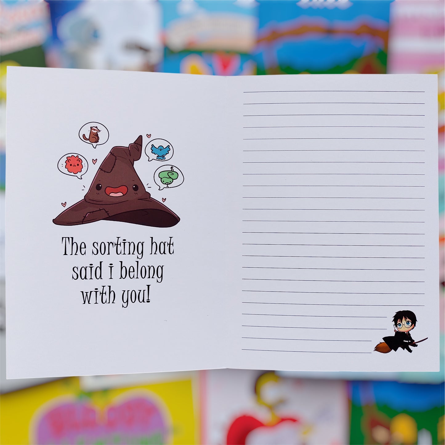 🧦✨ Tarjeta Dobby – Harry Potter “Like Dobby loves socks” ✨🧦