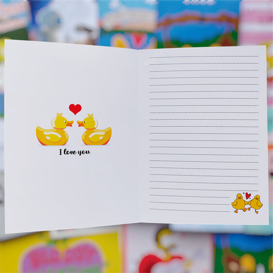 🦆💛 Tarjeta Patitos – “Te amo PATODA la vida” 💛🦆