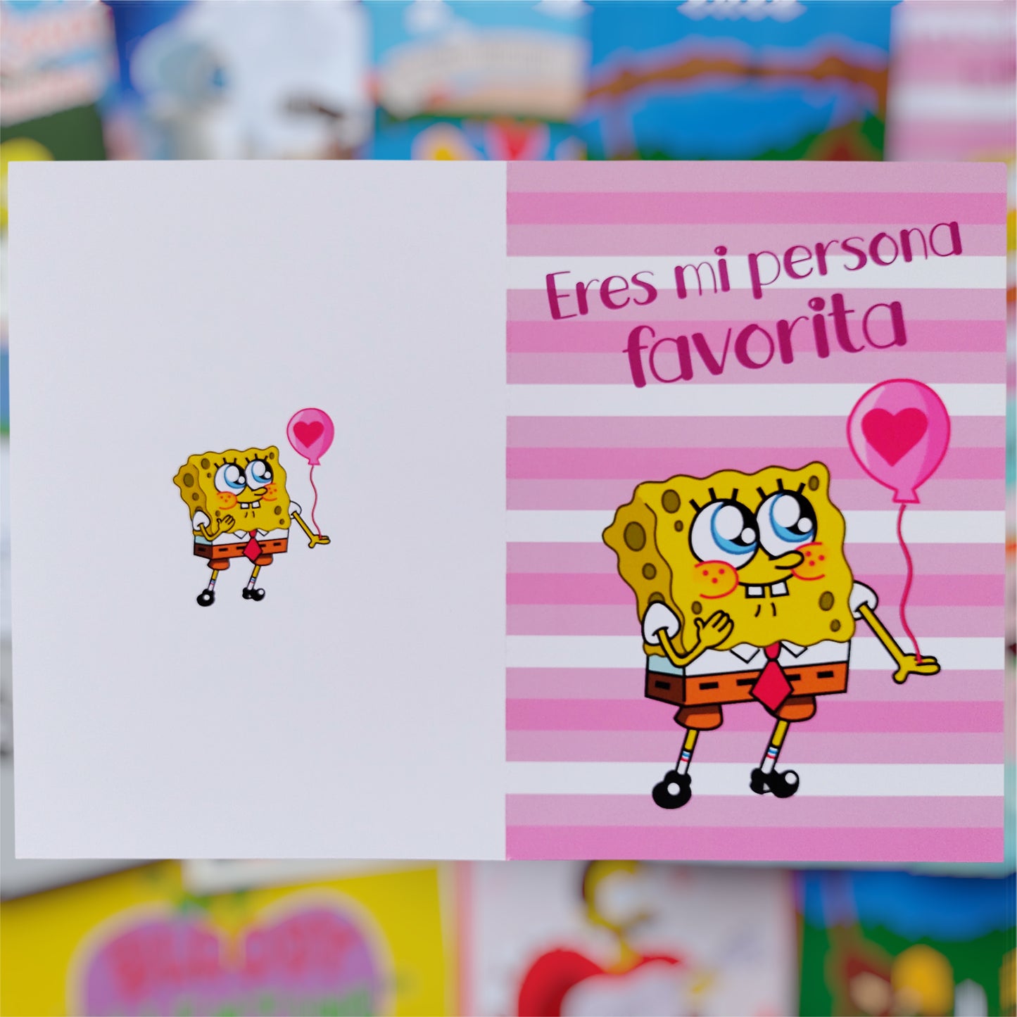 🍍💛 Tarjeta Bob Esponja – “Eres mi persona favorita” 💛🍍