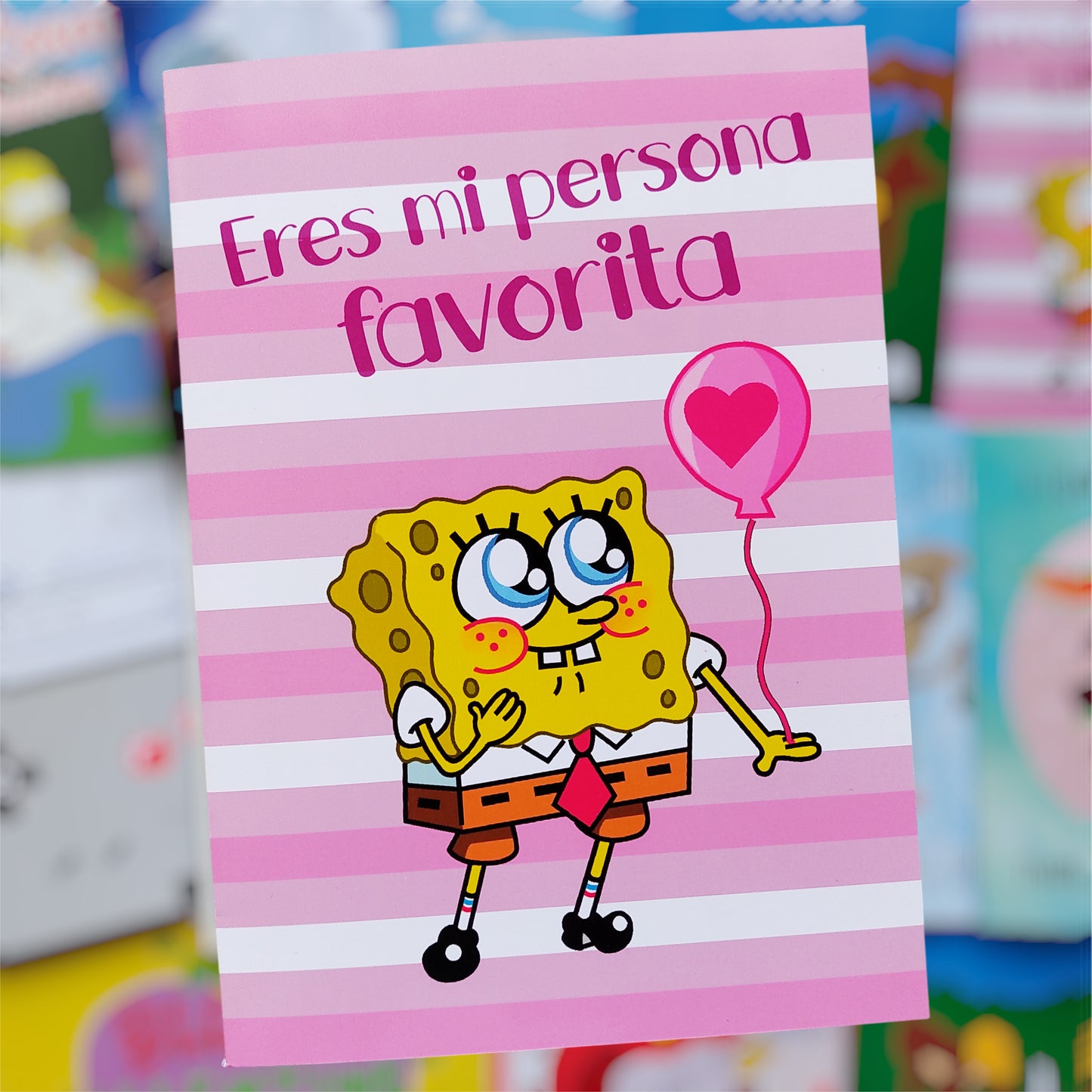 🍍💛 Tarjeta Bob Esponja – “Eres mi persona favorita” 💛🍍