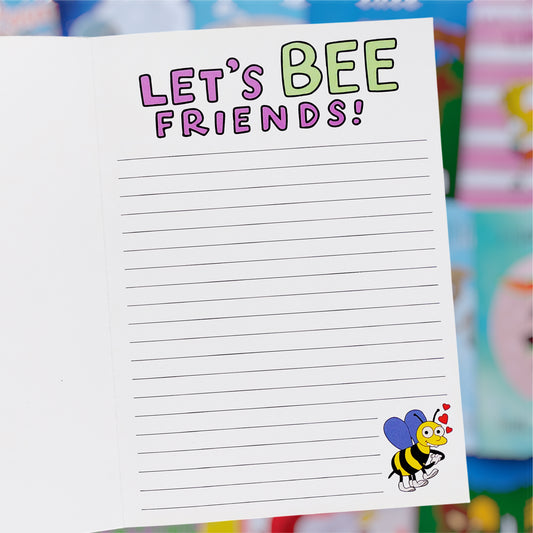 Tarjeta Abejita “Let’s BEE Friends!” – Especial Los Simpsons 🐝💛